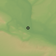 Shaded relief of the 51 km around Richland, drawn from the GMTED2010 grid