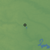 Shaded relief of the 54 km around Richmond, drawn from the GMTED2010 grid