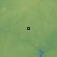 Shaded relief of the 54 km around Rockville, drawn from the GMTED2010 grid
