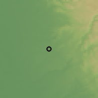 Shaded relief of the 54 km around Roseville, drawn from the GMTED2010 grid