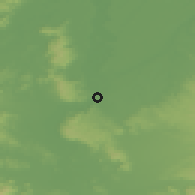 Shaded relief of the 52 km around Salem, drawn from the GMTED2010 grid