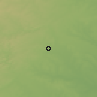 Shaded relief of the 56 km around San Marcos, drawn from the GMTED2010 grid