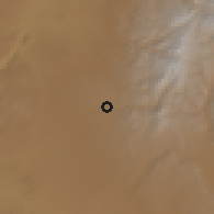 Shaded relief of the 55 km around Santa Fe, drawn from the GMTED2010 grid