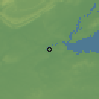 Shaded relief of the 53 km around Sayreville, drawn from the GMTED2010 grid