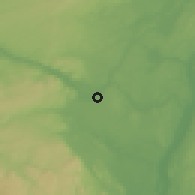 Shaded relief of the 52 km around Schenectady, drawn from the GMTED2010 grid