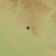 Shaded relief of the 55 km around Scottsdale, drawn from the GMTED2010 grid