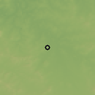Shaded relief of the 55 km around Smyrna, drawn from the GMTED2010 grid