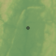 Shaded relief of the 53 km around Springfield, drawn from the GMTED2010 grid