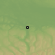 Shaded relief of the 52 km around Syracuse, drawn from the GMTED2010 grid