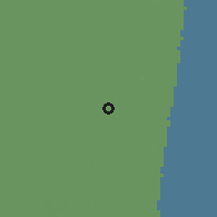 Shaded relief of the 57 km around Tamarac, drawn from the GMTED2010 grid