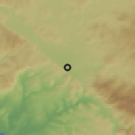 Shaded relief of the 55 km around Temecula, drawn from the GMTED2010 grid