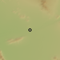 Shaded relief of the 55 km around Tempe, drawn from the GMTED2010 grid