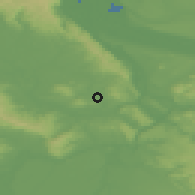 Shaded relief of the 51 km around Tigard, drawn from the GMTED2010 grid