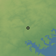 Shaded relief of the 53 km around Towson, drawn from the GMTED2010 grid
