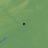 Shaded relief of the 53 km around Trenton, drawn from the GMTED2010 grid