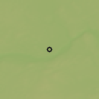 Shaded relief of the 52 km around Bloomington, drawn from the GMTED2010 grid