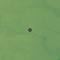 Shaded relief of the 54 km around Tuckahoe, drawn from the GMTED2010 grid