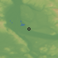 Shaded relief of the 51 km around Vancouver, drawn from the GMTED2010 grid