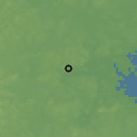 Shaded relief of the 52 km around Waltham, drawn from the GMTED2010 grid