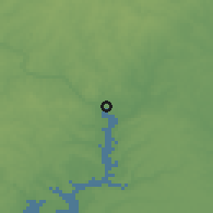 Shaded relief of the 54 km around Washington, drawn from the GMTED2010 grid