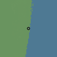 Shaded relief of the 57 km around Boca Raton, drawn from the GMTED2010 grid