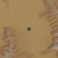 Shaded relief of the 53 km around West Valley City, drawn from the GMTED2010 grid
