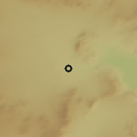 Shaded relief of the 55 km around Whitney, drawn from the GMTED2010 grid