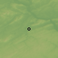 Shaded relief of the 53 km around York, drawn from the GMTED2010 grid
