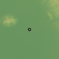 Shaded relief of the 54 km around Yuba City, drawn from the GMTED2010 grid