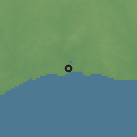 Shaded relief of the 55 km around Parque del Plata, drawn from the GMTED2010 grid