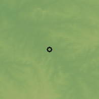Shaded relief of the 56 km around Pintadito, drawn from the GMTED2010 grid