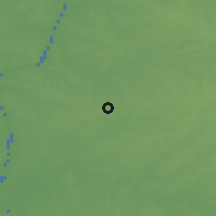 Shaded relief of the 56 km around Quebracho, drawn from the GMTED2010 grid