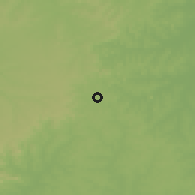 Shaded relief of the 56 km around Rivera, drawn from the GMTED2010 grid