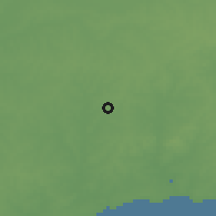 Shaded relief of the 55 km around San Jacinto, drawn from the GMTED2010 grid