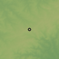 Shaded relief of the 56 km around Santa Clara de Olimar, drawn from the GMTED2010 grid