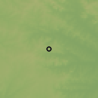 Shaded relief of the 56 km around Tambores, drawn from the GMTED2010 grid
