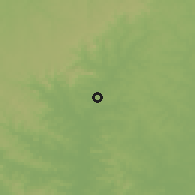 Shaded relief of the 56 km around Tranqueras, drawn from the GMTED2010 grid