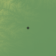 Shaded relief of the 55 km around Vergara, drawn from the GMTED2010 grid