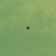 Shaded relief of the 55 km around Casupá, drawn from the GMTED2010 grid