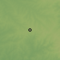 Shaded relief of the 55 km around Cerro Colorado, drawn from the GMTED2010 grid
