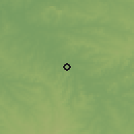 Shaded relief of the 56 km around Artigas, drawn from the GMTED2010 grid