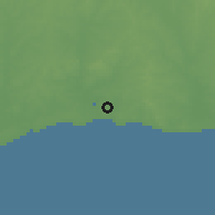 Shaded relief of the 55 km around Estación La Floresta, drawn from the GMTED2010 grid