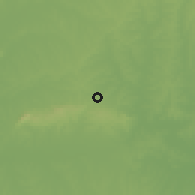 Shaded relief of the 56 km around Isidoro Noblía, drawn from the GMTED2010 grid