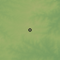 Shaded relief of the 55 km around José Batlle y Ordóñez, drawn from the GMTED2010 grid