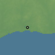 Shaded relief of the 55 km around La Floresta, drawn from the GMTED2010 grid