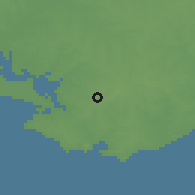 Shaded relief of the 55 km around La Paz, drawn from the GMTED2010 grid