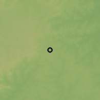Shaded relief of the 56 km around Mandubí, drawn from the GMTED2010 grid