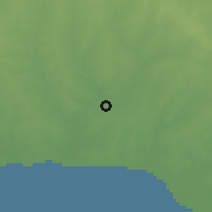Shaded relief of the 55 km around Nueva Helvecia, drawn from the GMTED2010 grid