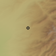 Shaded relief of the 53 km around Parkent, drawn from the GMTED2010 grid
