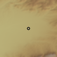 Shaded relief of the 54 km around Şahrisabz, drawn from the GMTED2010 grid